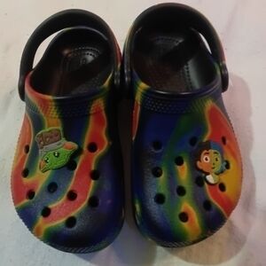 New Colorful Kids Clogs with Fun Charms Size Kids 10